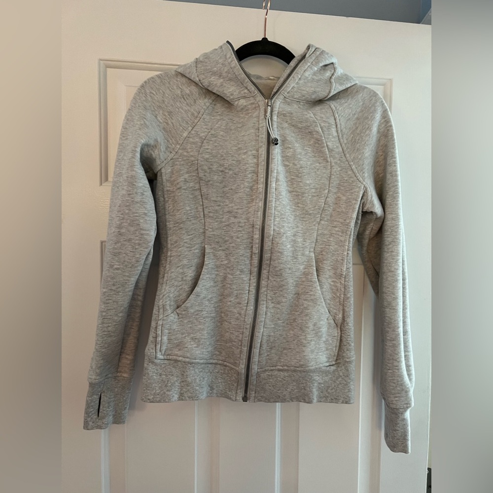 Grey Lululemon hoodie. Size 4, runs small.